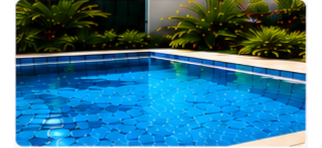 Piscina limpia y cristalina